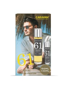 Estuche eau de parfum caravan n 61, 150 + 30 ml señor