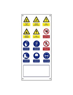 Cartel obra múltiple vertical lona catalán 500x1100mm normaluz