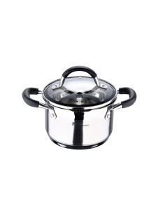 Olla 1,8 l de acero inoxidable con tapa foodies ø16 x 10 cm