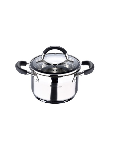 Olla 1,8 l de acero inoxidable con tapa foodies ø16 x 10 cm