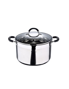 Olla 9,5 l de acero inoxidable con tapa foodies ø28 x 16,5 cm