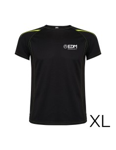 Camiseta deportiva negra talla-xl roly