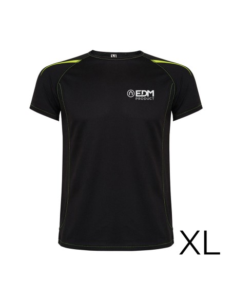 Camiseta deportiva negra talla-xl roly
