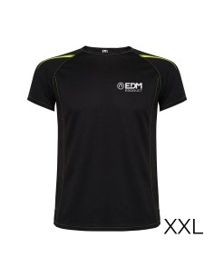 Camiseta deportiva negra talla-xxl roly