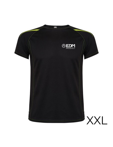 Camiseta deportiva negra talla-xxl roly