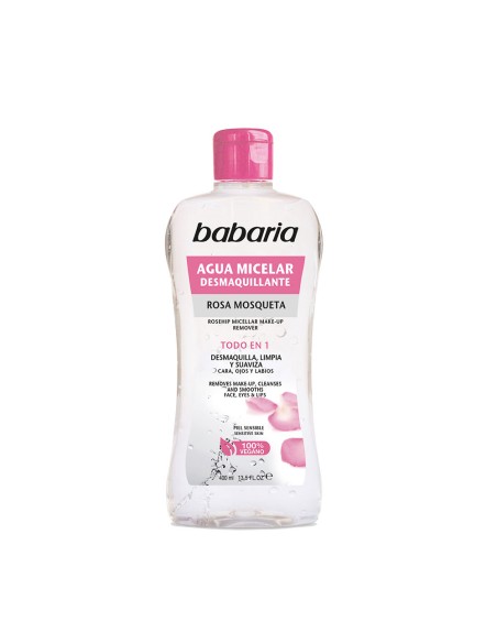 Agua micelar desmaquillante rosa mosqueta 400 ml