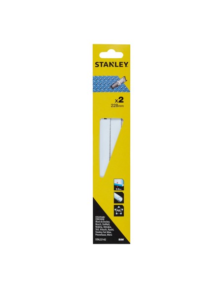 Hojas sierra de sable 22,8 cm bimetálicas metal grueso, pack 2 uds