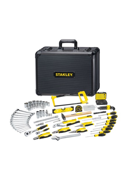Kit de mantenimiento con maletín de aluminio 142 piezas stmt98109-1 stanley