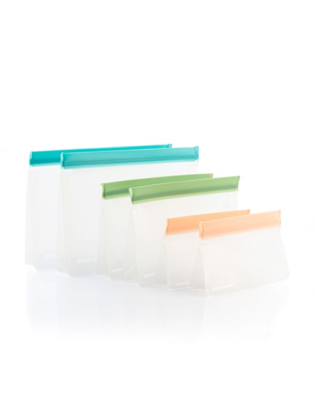 Bolsas reutilizables herméticas zags 6 piezas