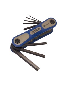 Juego navaja 7 llaves hexagonales pavonadas 1,5-8mm 46-8-f