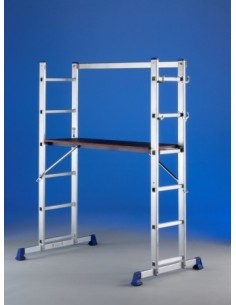 ESCALERA IND C-ANDAMIO 5P 2 TRAMOS ALU TECNO SVELT