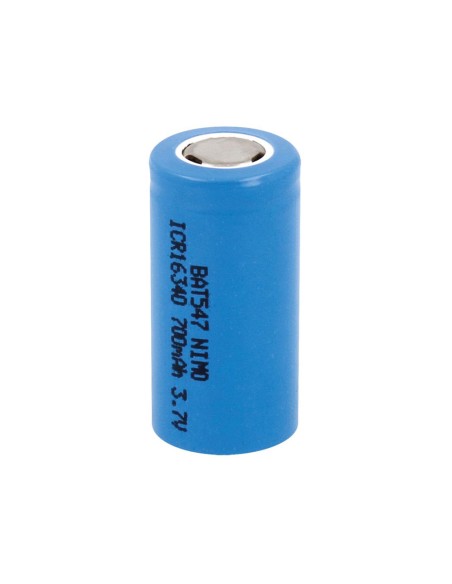 Pila recargable 700 mah 3,7v lc16340 nimo ø16,5 x 33 mm