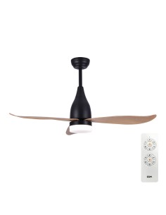 Ventilador de techo modelo kattegat112cm dc 15w + luz 18w 2.190lm 3.000k- 4000k-5.000k, 3cct