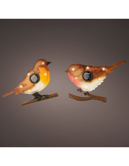 Figura luz solar pájaro solar metalico 1,2v 894881 colores/modelos surtidos