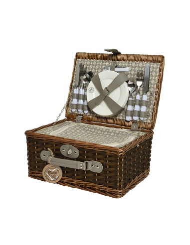 Cesta de picnic completa 40 x 28 x 20 cm