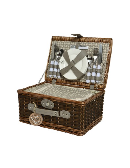 Cesta de picnic completa 40 x 28 x 20 cm