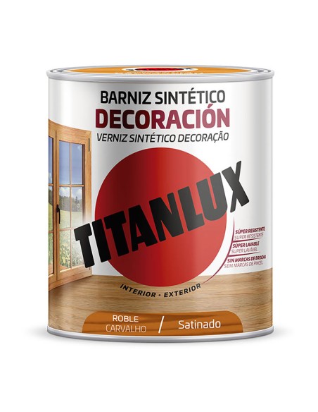 Barniz sintético decoración roble satinado 750 ml