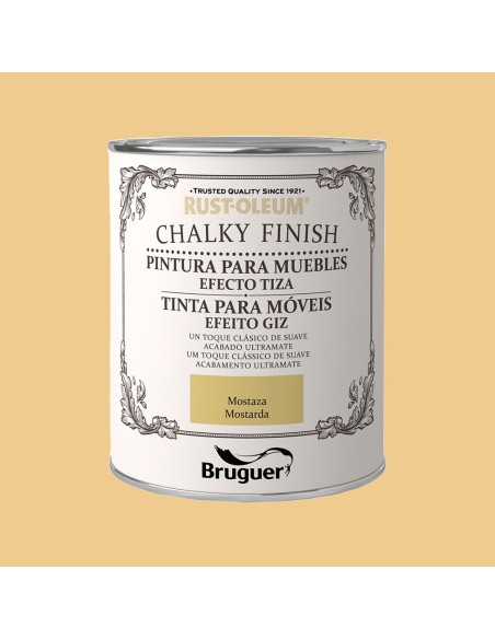 Rust-oleum chalky finish muebles mostaza, 750 ml