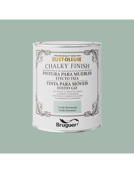 Rust-oleum chalky finish muebles verde provenzal, 750 ml