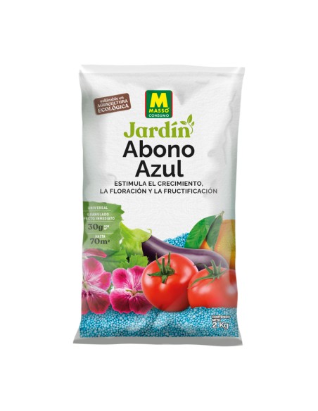 Abono azul en bolsa 2 kg