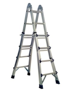 ESCALERA IND.MULT TIJERA 4,16MT 8+8 TELESC ALU E CELL CODY