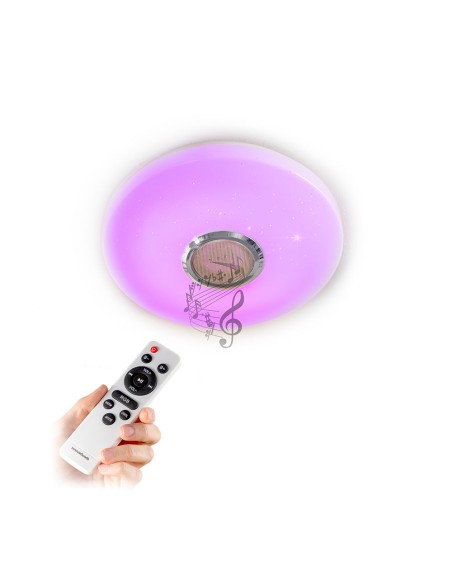 Plafón led circular con altavoz lumavox ø 29 x 7 cm