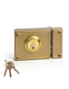 Cerradura de sobreponer solo llave. derecha jis 11-10d jis