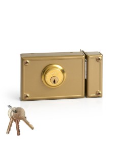 Cerradura de sobreponer solo llave. derecha jis 11-12d jis