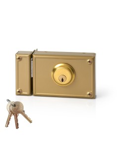 Cerradura de sobreponer solo llave. izquierda jis 11-12i jis