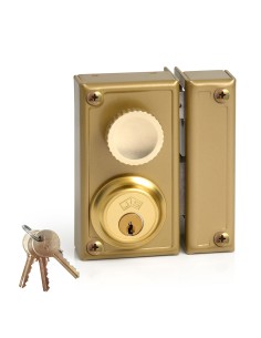 Cerradura de sobreponer golpe y llave. derecha jis 34-6d jis