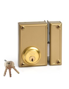 Cerradura de sobreponer solo llave. derecha jis 33-7d jis