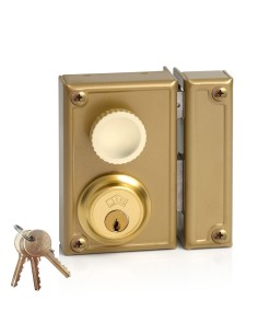 Cerradura de sobreponer golpe y llave. derecha jis 34-7d jis