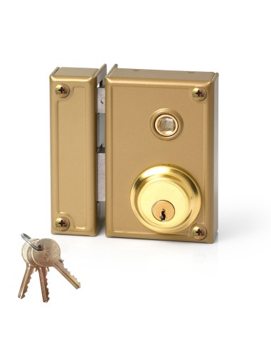 Cerradura de sobreponer golpe y llave. izquierda jis 35-7i jis