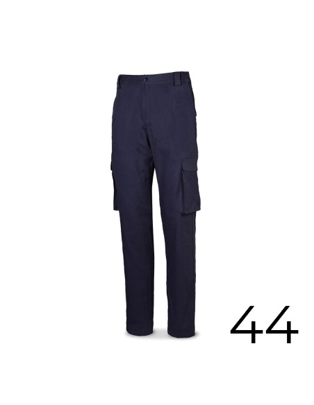 Pantalón strech 98% algodon 2% elastano 240g. azul marino talla 44 588pbsam/44