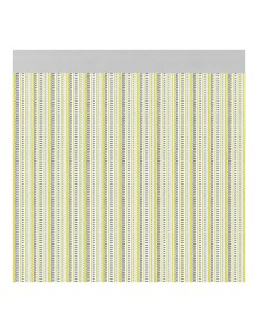 Cortina para puerta modelo "brescia" color amarillo 90x210cm m63166 acudam