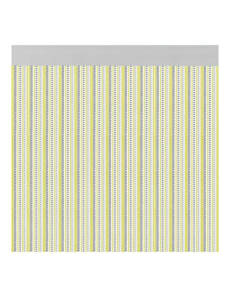 Cortina para puerta modelo "brescia" color amarillo 90x210cm m63166 acudam
