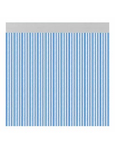 Cortina para puerta modelo "brescia" color azul 90x210cm m63169 acudam