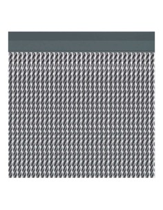 Cortina para puerta modelo "manacor" color plata 90x210cm m63577 acudam