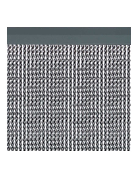 Cortina para puerta modelo "manacor" color plata 90x210cm m63577 acudam