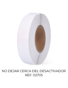 Pack 2000 etiquetas anti robo 410 blanca desactivable 7551246 checkpoint