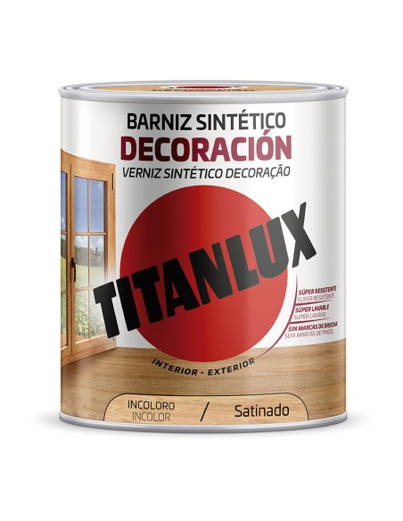 Barniz sintético decoración incoloro satinado 4 l