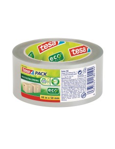 Cinta de embalar transparente ecológica 50 mm x 66 m