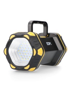 Linterna led de mano titan guard, recargable, 3 puntos de luz