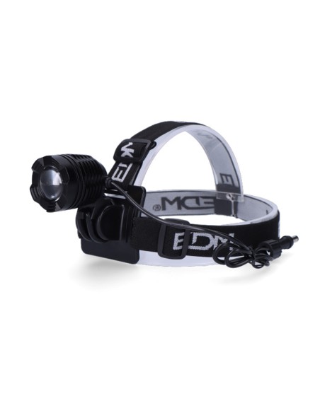 Foco led de aluminio recargable 180 lm, 50 lm, flash. función frontal / bicicleta