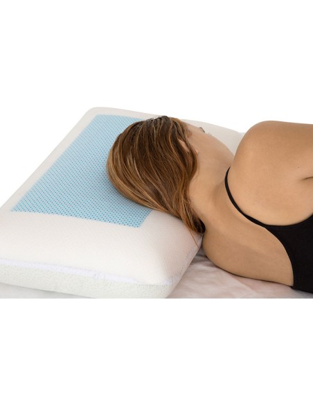 Almohada ergonómica con gel refrescante
