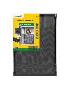 Mosquitera con marco fijo extensible aluminio antracita 75 x 100-193 cm