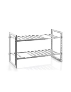 Estantería extensible de 2 estantes para fregadero shibblek 37,5 - 66,5 cm