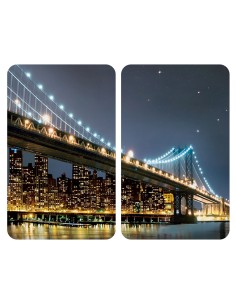 Placas cobertoras de vidrio brooklyn bridge 30 x 52 cm, 2 uds