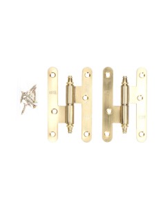 Pernio con remate pn03 izquierda 100x58mm latón satinado