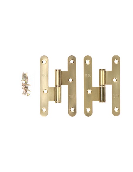 Pernio sin remate pn04 izquierda 100x58mm latón satinado